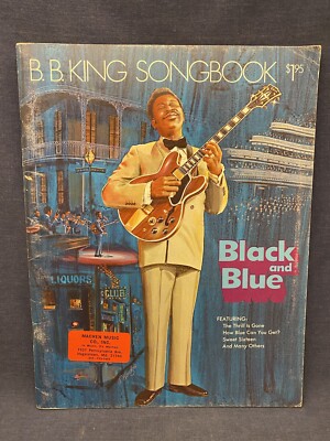 1971 BB King Songbook BLACK & BLUE Music The Thrill is Gone Blues Guitar Piano