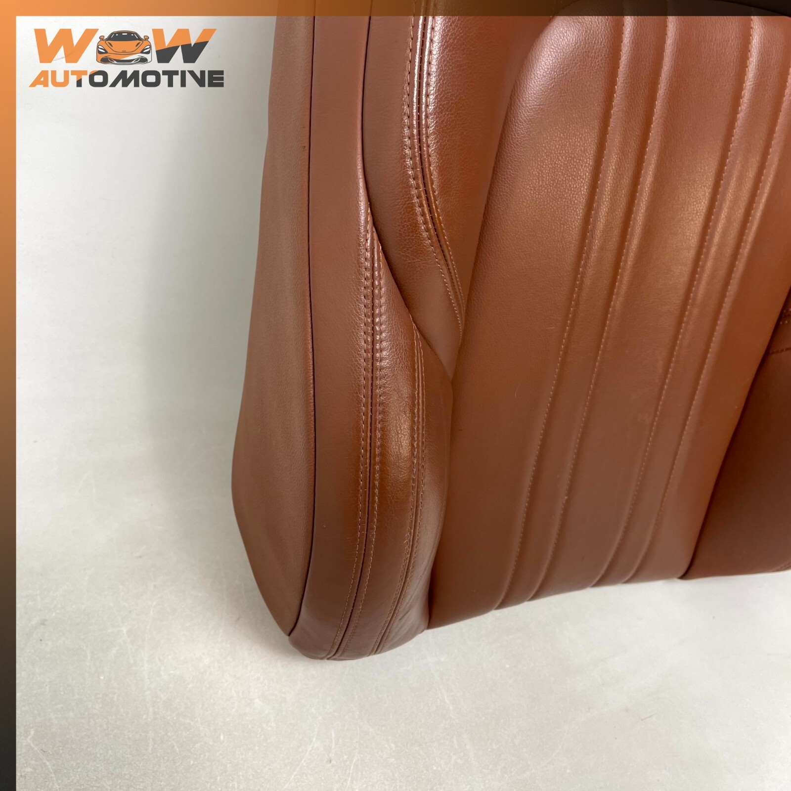 14-17 MASERATI GHIBLI FRONT RIGHT SIDE UPPER SEAT BACK CUSHION BROWN OEM