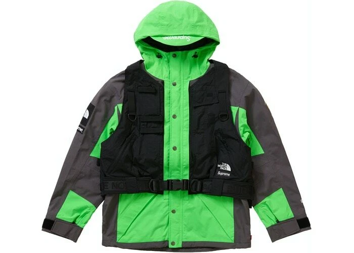 Supreme The North Face RTG Jacket + Vest Bright Green Brand New