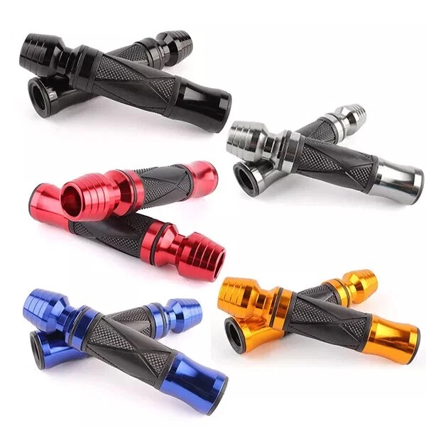 Empuñaduras de aluminio para manillar de motocicleta de 7/8" 1" para KAWASAKI NINJA ZX6R ZX10R Foto 2 de 3