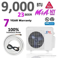 Cooper & Hunter Mia 9000 BTU Mini Split Air Conditioner Heat Pump 23 Seer 110v