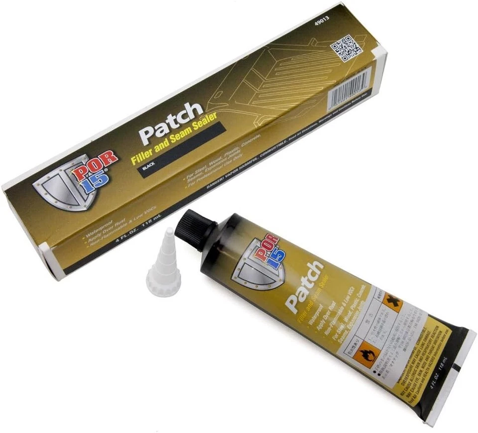 New POR-15 49013 Patch Filler & Seam Sealer Ultimate Filler Adhesive Black 4 Oz - Image 3 of 3
