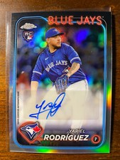 2024 Topps Chrome Update Yariel Rodriguez #AC-YR RC Refractor Auto /499 Blue Jay
