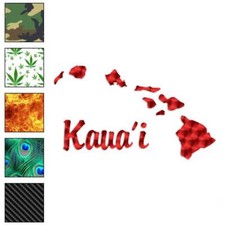Kauai Hawaiian Islands Vinyl Decal Sticker 40 Patterns 3 Sizes 2392