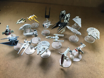 Star Wars Hot Wheels Die-Cast Ships With Stands. Mattel 2016 - PICK ONE