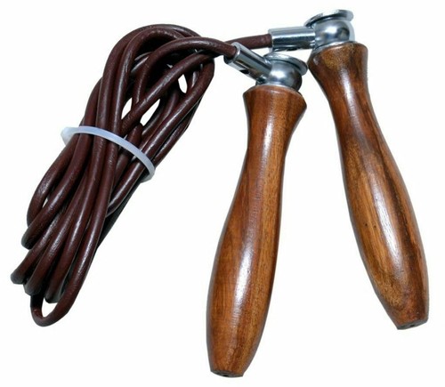 Boxing Skipping Rope Quality Leather Gym Adjustable Weighted Jump Speed Rope - Picture 2 of 6