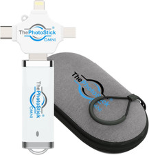 Secure Photo Video Backup Transfer ThePhotoStick Omni 64GB Protective Case