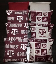 TEXAS A M University AGGIES CORNHOLE BEAN BAGS Tie Dye Tailgate Game 8 ACA Bags