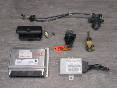 #ad 04 05 BMW E46 M54 M56 CONVERT ENGINE ECU DME IMMO EWS4 LOCK CYLINDER KEY SET OEM $256.69