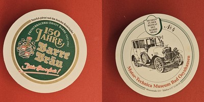 Barre Mmotor-Technica Museum Bad Oeynhausen No4 Brauerei Bierdeckel Bier