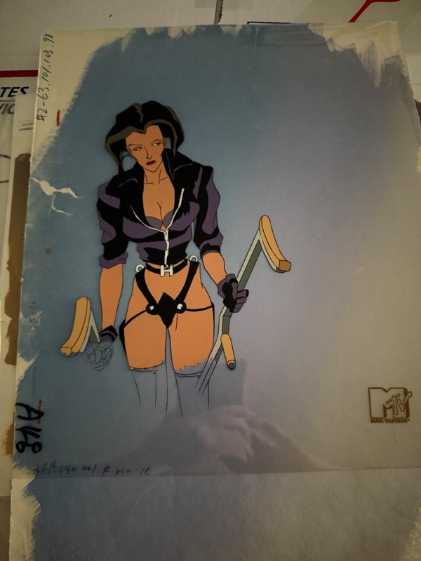 Aeon Flux Original 90s Production Cel Animation Art Liquid Television