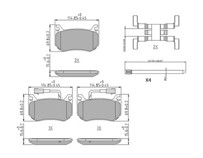 Ferodo FDB4847 brake pad set, disc brake for Alfa Romeo