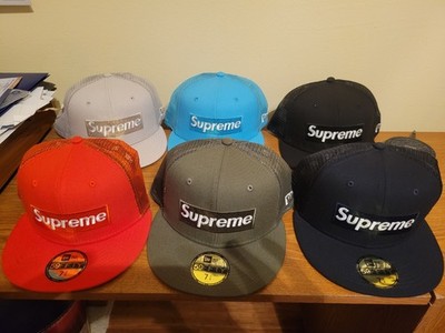 Supreme Box Logo New Era Mesh Back SS23 Fitted Hat 7 3/4