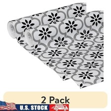 2 Pack Self Adhesive Contact Paper Shelf Liner Removable Tile Decorative New