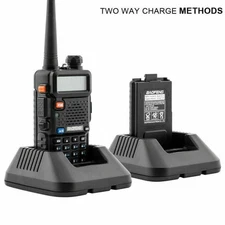 Baofeng UV-5R VHF UHF Dual-Band FM Ham 5W Portable Two-way Radio Walkie Talkie