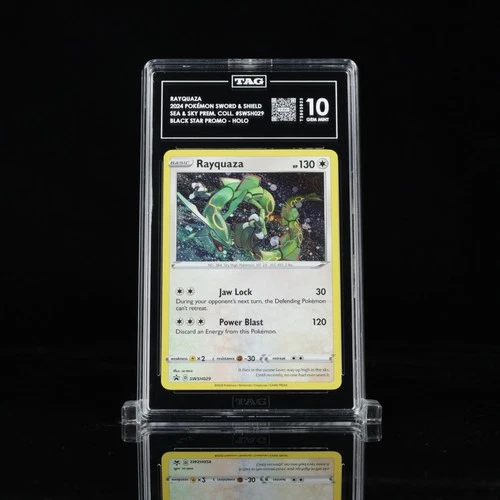Tag 10 Gem Mint Rayquaza SWSH029 SWSH: Sword & Shield Promo Cards Holo