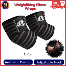 Weightlifting Elbow Wraps 1Pair Flexible 40'' Elbow Compression for Bench Press