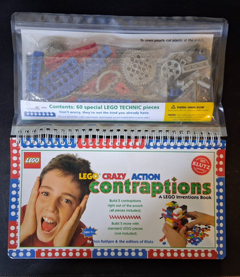 LEGO Klutz: Crazy Action Contraptions - 100% COMPLETE with 60 Technic Pieces