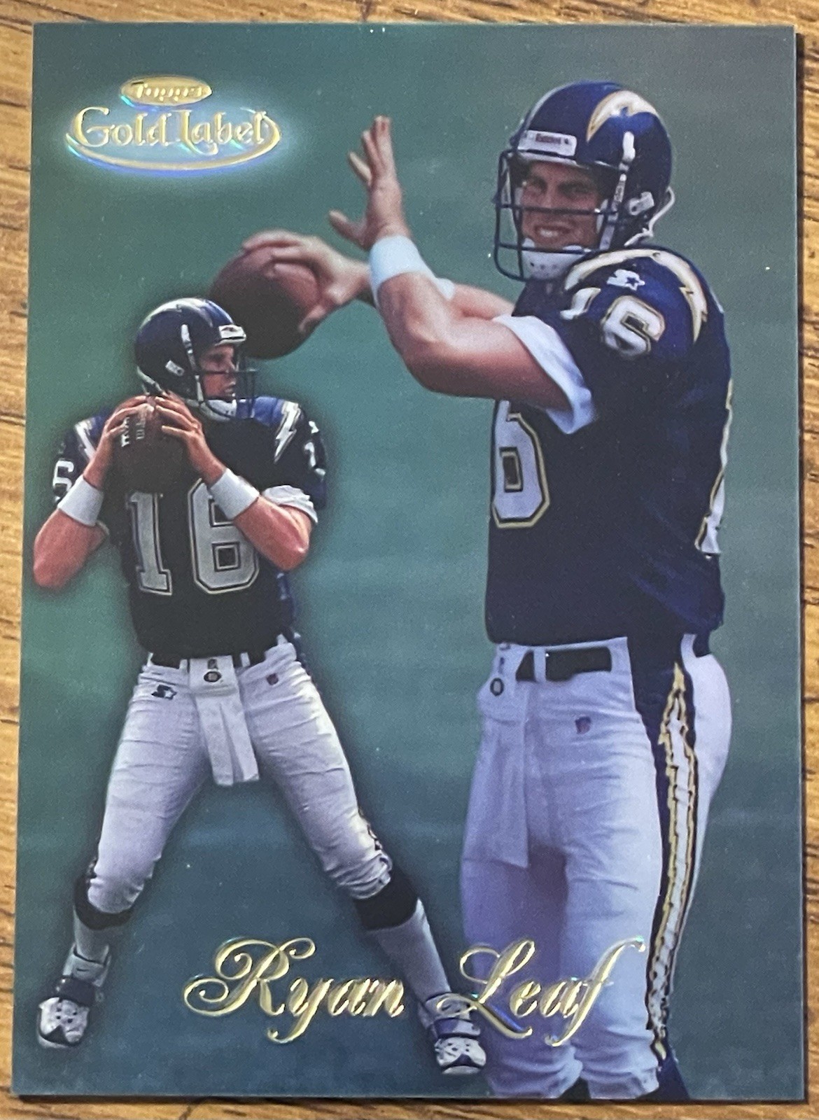 Ryan Leaf 1998 Topps Gold Label Rookie Card #95 Chargers NFL RC Free Ship