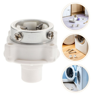 #ad #ad 4 Pcs Washing Machine Hose Steel Head Adapter Pipe Fittings Connector $20.45