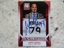 Team Cuba Jose Abreu White Sox Signed Autographed 2013 Elite Extra Edition Mint