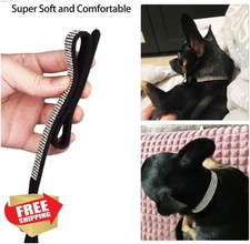 Black XXS Dog Collar Bling Rhinestone Crystal Puppy Cat Jewel