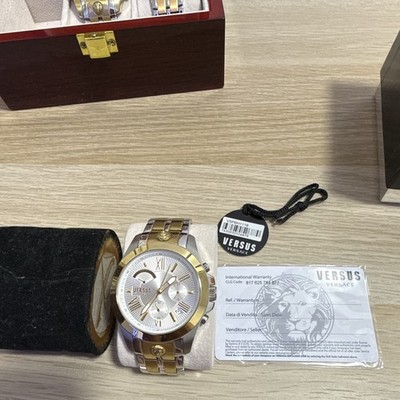 Versus Versace Herrenuhr Edelstahl Weiß