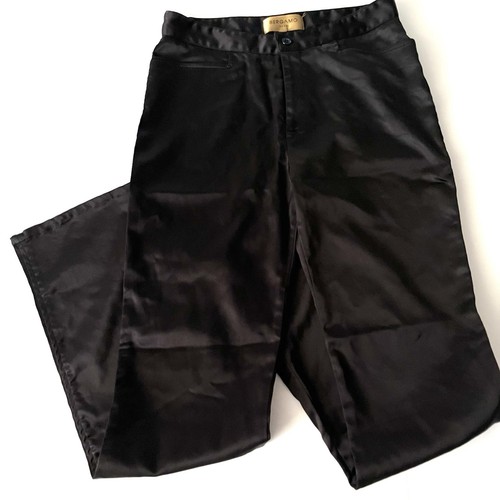 BERGAMO By Ebi Women's Black Silky Pants Size 8