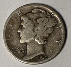 1935 Mercury Diamond 10 Cents Overall Nice Condition