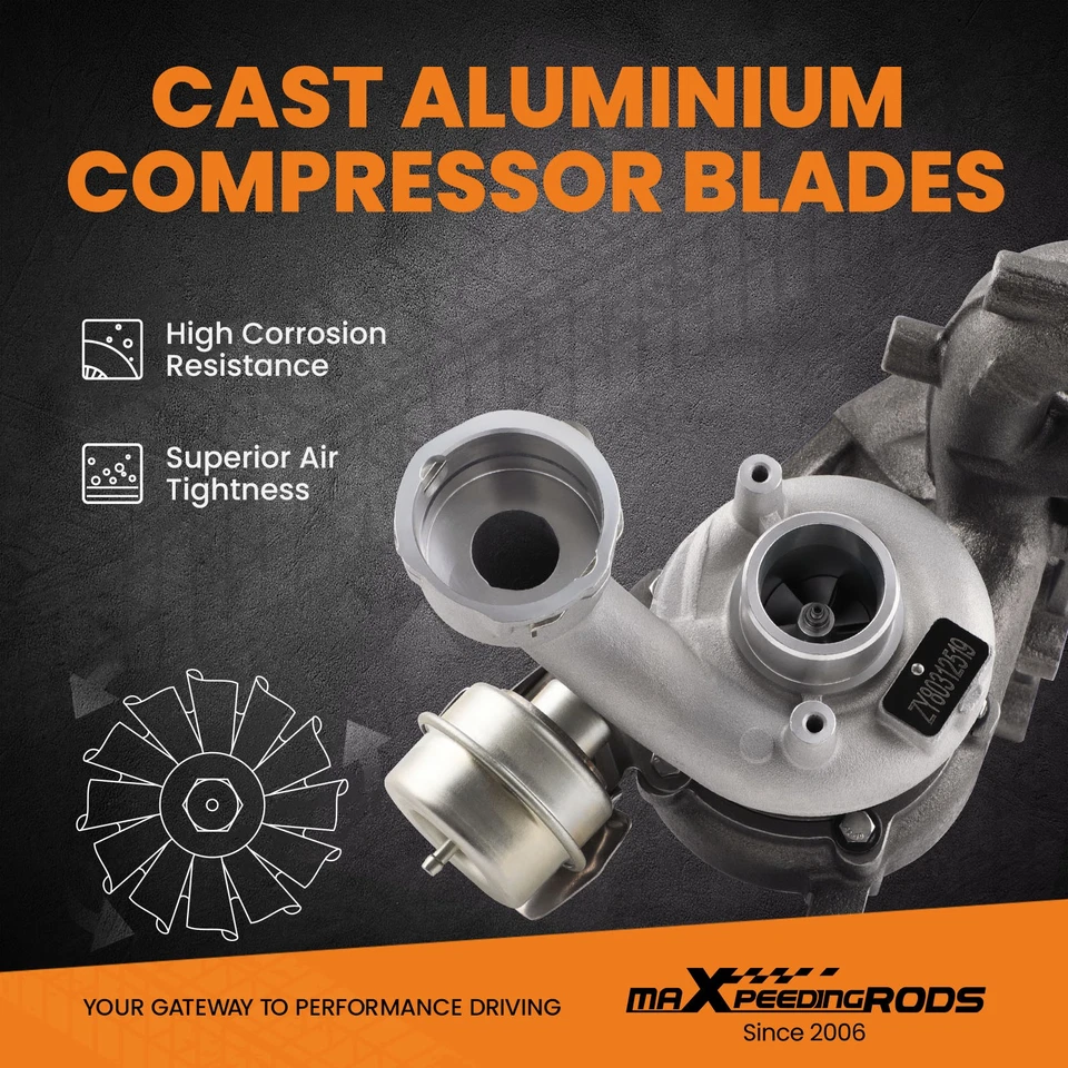 BV39 Turbocharger for Seat Leon Toledo 1.9 TDI 90/105HP 038253014G 2004-2009 - Image 4 of 4