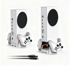 Fit Xbox Series S Cooling Stand with Wireless Charger  Controller Battery Pack