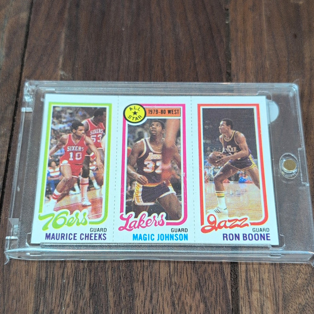 Topps 1980 Basketball Checklist Ron Boone/Magic Johnson/Maurice Cheeks #237/178