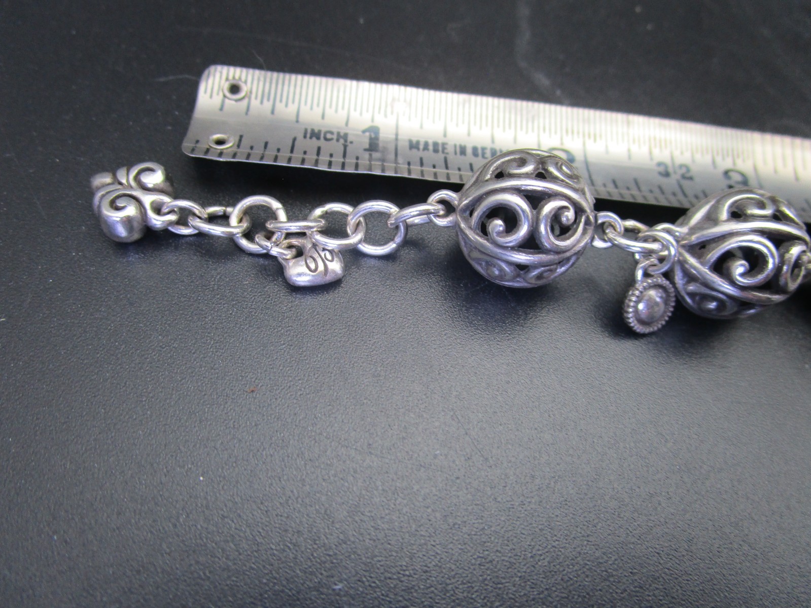 Brighton Scrollwork Silver Dangling Balls & Cryst… - image 7
