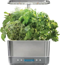 Indoor Hydroponic Garden System with LED Grow Light, Holds up to 6 Pods	