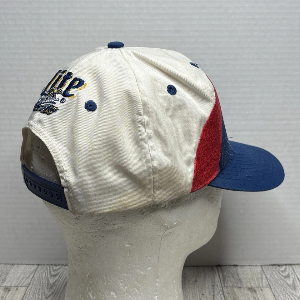 Gorra gorra vintage años 90 logo 7 oxidada Wallace doble diente de tiburón snapback OSFA NASCAR Foto 4 de 4