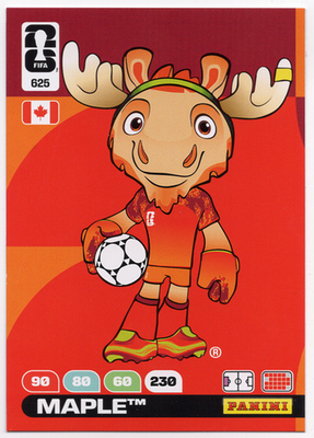 625. Maple - Official Mascot Panini Adrenalyn XL FIFA World Cup
