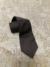COACH Menโs Tie Necktie 100% Italian Silk Made In USA ๐บ๐ธ L57โ x W2โ to 4โ