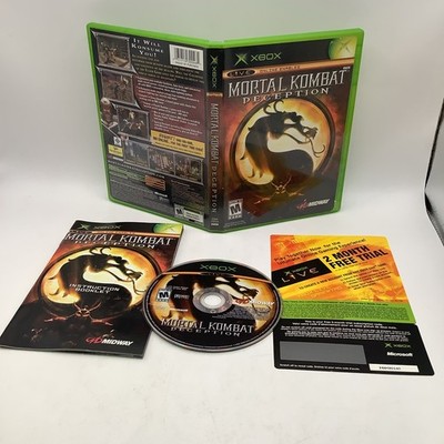 Mortal Kombat: Deception (Microsoft Xbox, 2004) Complete With Manual
