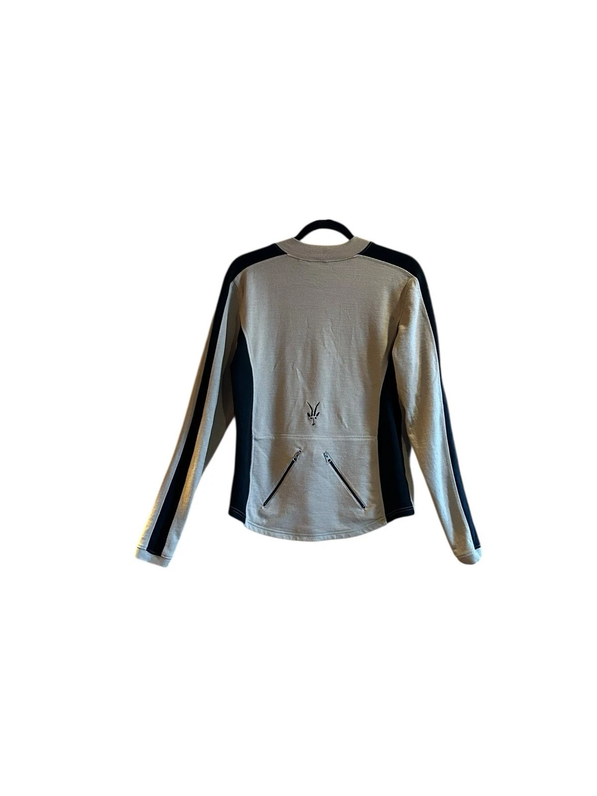 Ibex Womens Large Merino Wool Base layer Outdoor Hiking Camping Fishing 1/2 Zip