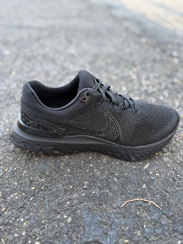 Nike React Infinity Run FK 3 Triple Black Running Sneakers DH5392-005 Men Size