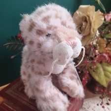 Rare Retired Webkinz Strawberry Cloud Leopard Plush Toy Code Tag Included 