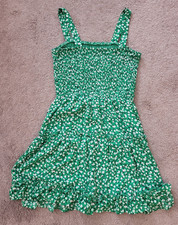 Women's Sienna Sky Sleeveless Green Floral Sun Dress Juniors Size Small