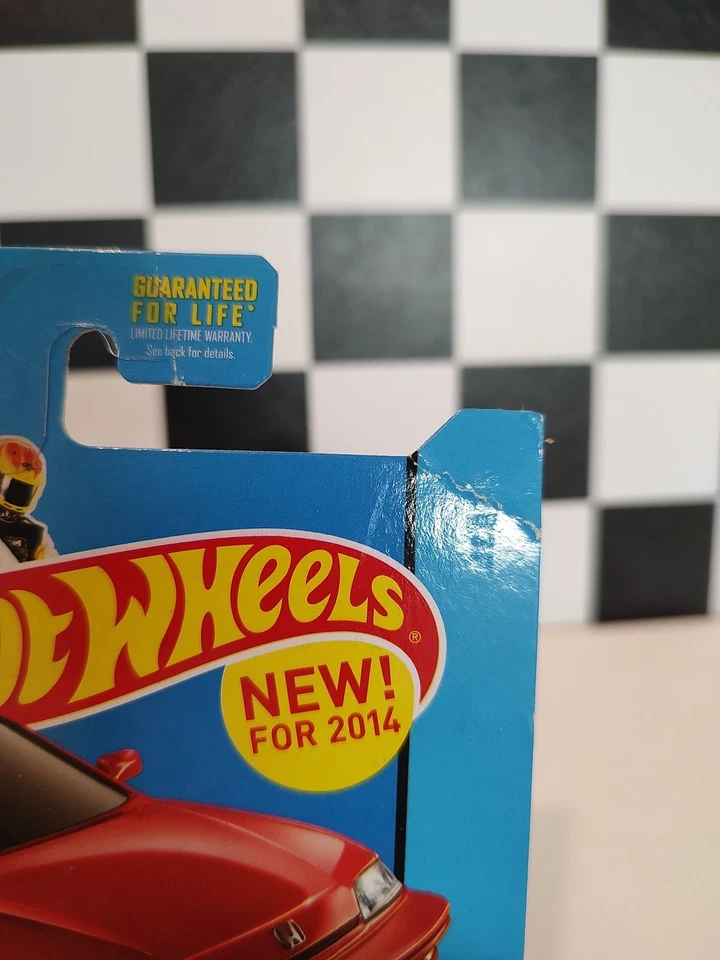 Hot Wheels 1990 Honda Civic EF 2014 HW City Red VHTF W/ Free Protector - Image 3 of 4