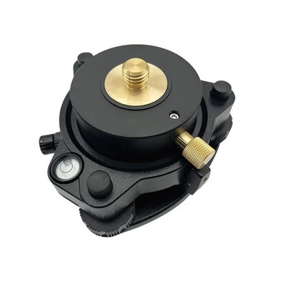 New Black Tribrach With Optical Plummet&Rotating Adapter 5/8''x11 Mount With Lock