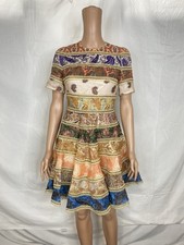 Zimmermann Womens Devi Mixed Pattern Paisley Cocktail Dress Size 0 Mulitcolor
