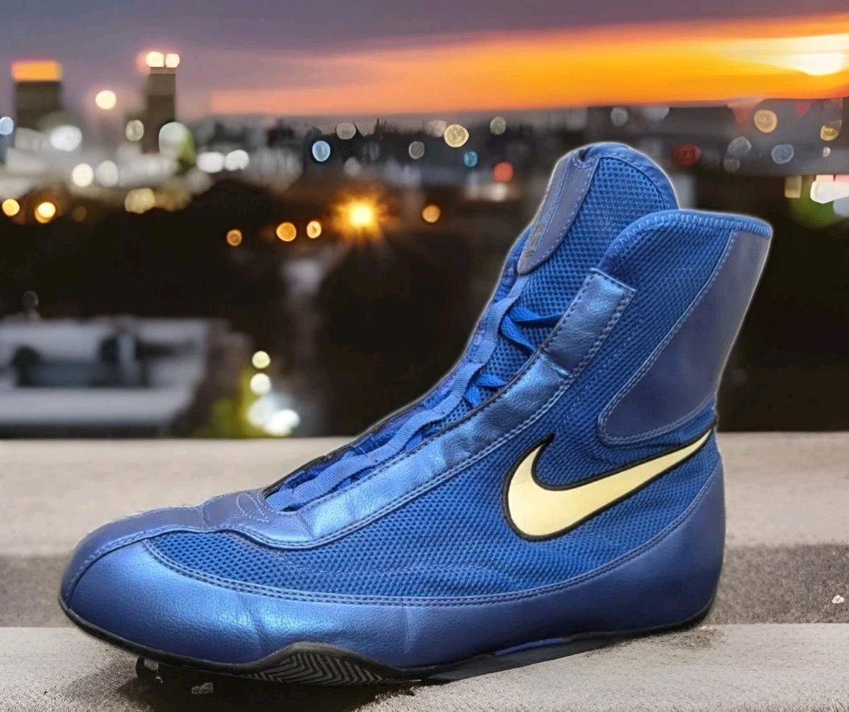 Mens Nike Machomai Boxing Shoes Sz 12 M Used 333580 411 Blue