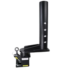 Shocker Shift Lock Gooseneck Stem & 9" Extension Coupler for 2-5/16" Ball