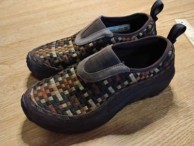Merrell Jungle Moc Evo Woven SE Sneakers Women s Brown Mesh Slip On Shoes - 10.5