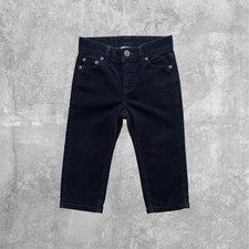 Janie and Jack Baby Boys Navy Blue Corduroy Straight Leg Pants Size 18-24 Months
