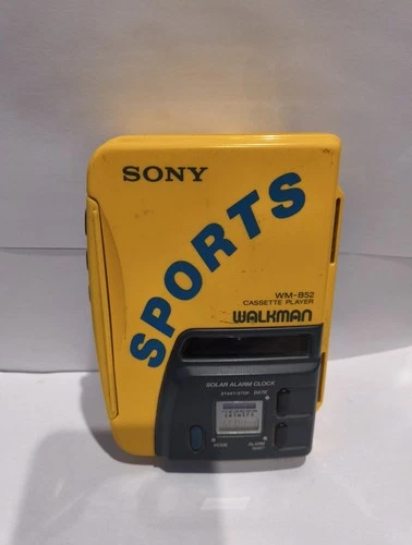 Vintage Sony Sports Walkman Yellow Cassette Player WM-B52 Read Description